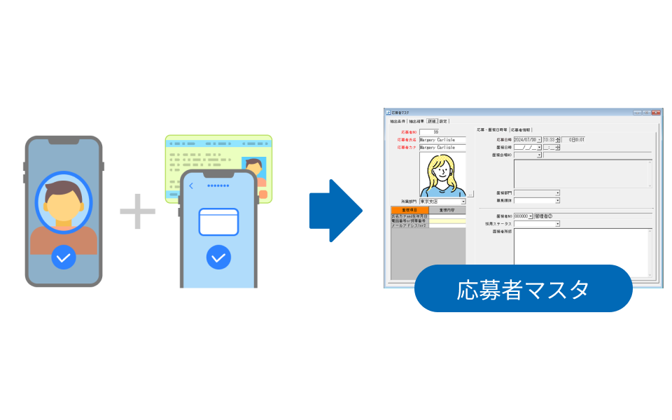 在留カード情報の自動取込