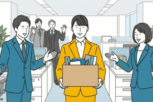 部署移動の様子